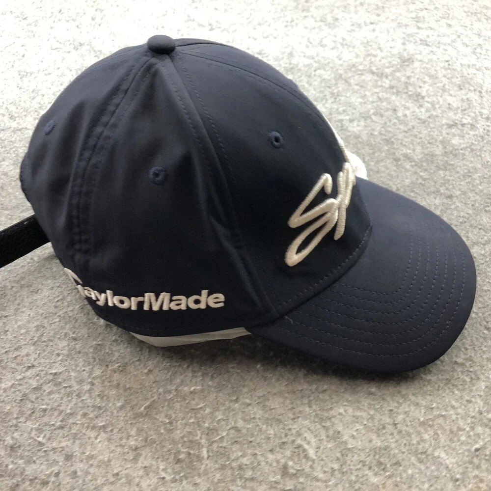 Spider Hat Cap Strap Back Mens Navy Blue Golf Pure Roll TaylorMade One Size - Picture 6 of 8